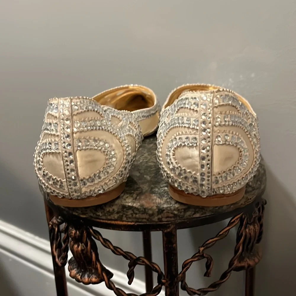 Badgley Mischka “Gigi” wedding shoes, Size 9 - Picture 5 of 8